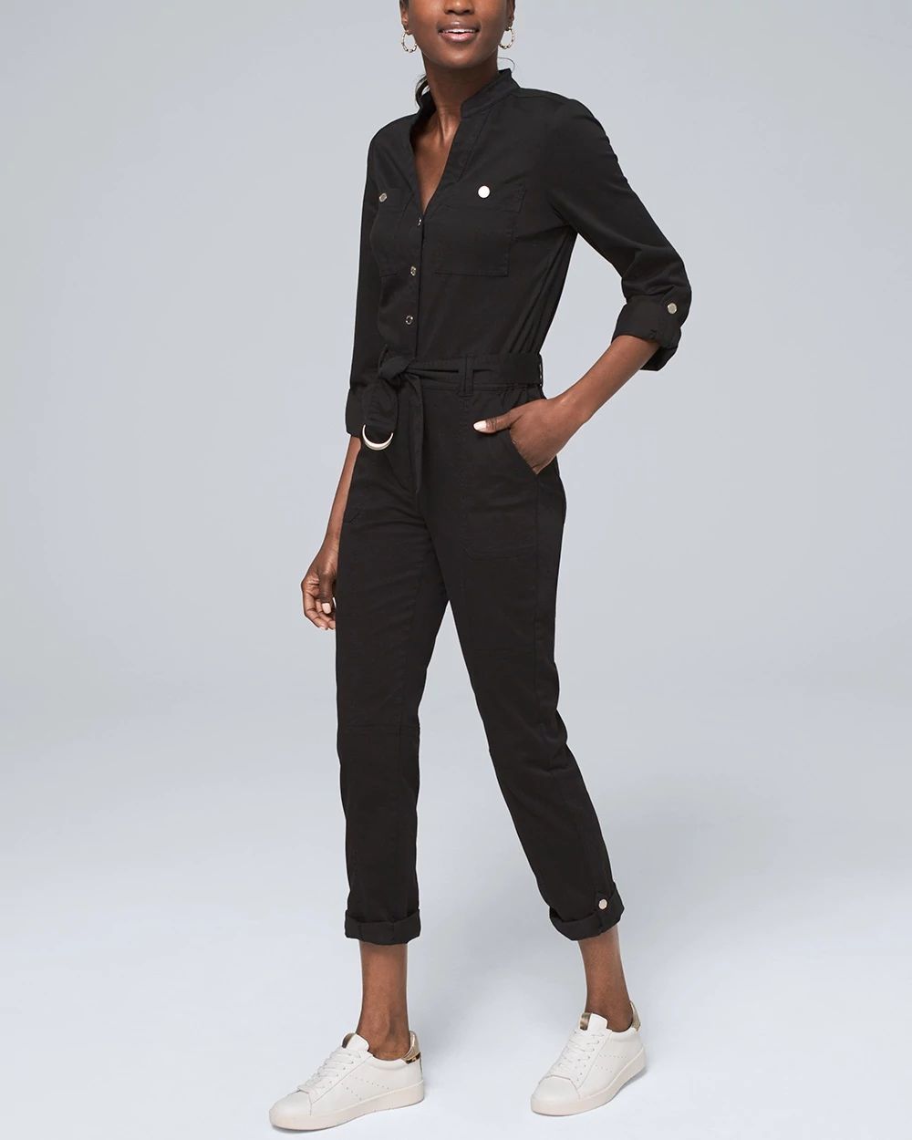 Whbm black jumpsuit on sale